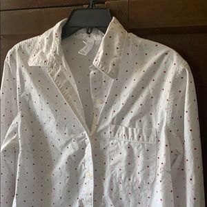 Gap Hearts Button Down Shirt - Valentines ❤️